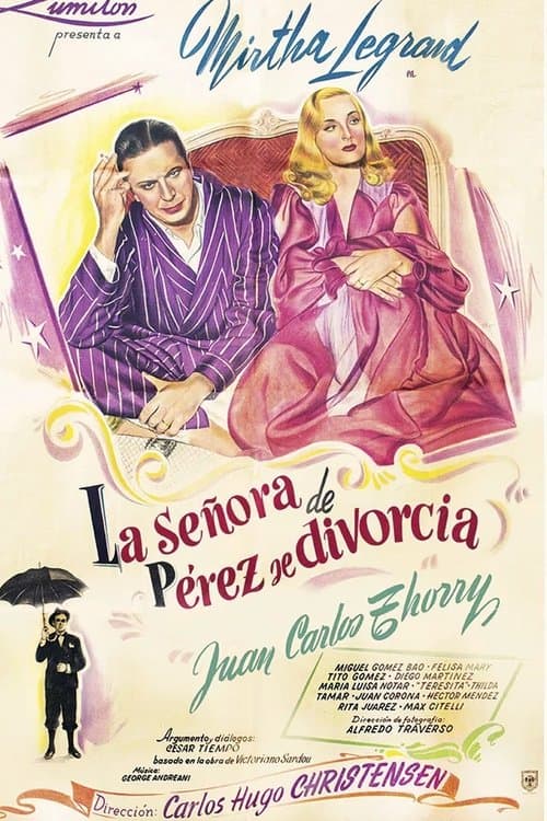 La señora de Pérez se divorciaのポスター