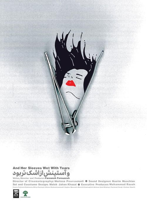 and her sleeve wet with tearsのポスター