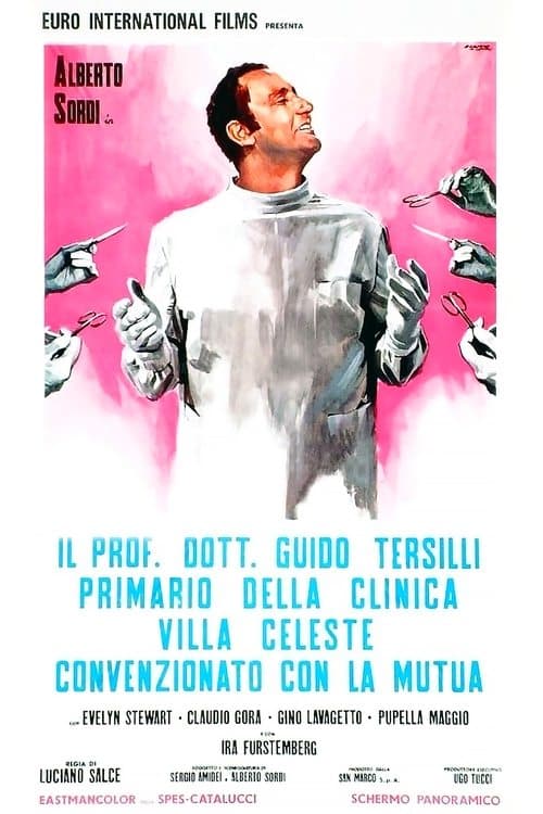 Il Prof. Dott. Guido Tersilli primario della Clinica Villa Celeste convenzionata con la Mutuaのポスター