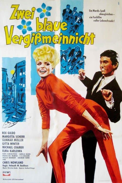 Zwei blaue Vergissmeinnichtのポスター