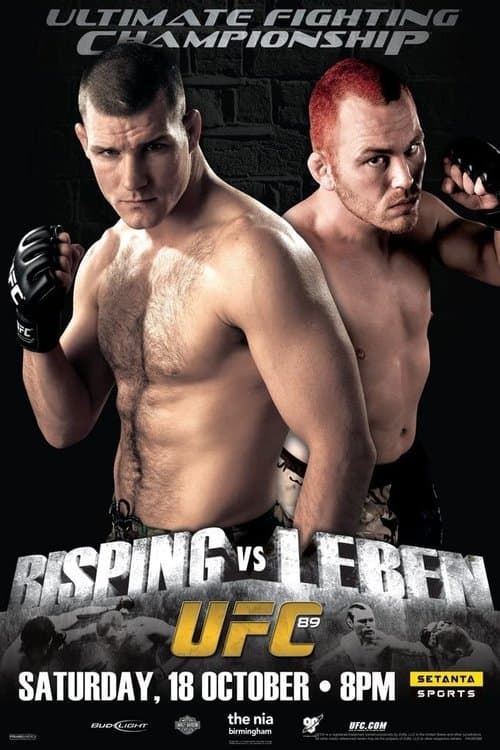 UFC 89: Bisping vs. Lebenのポスター