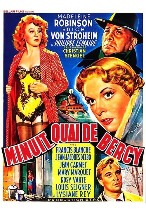Minuit... Quai de Bercyのポスター