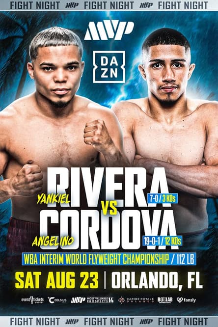 Yankiel Rivera vs. Angelino Cordovaのポスター