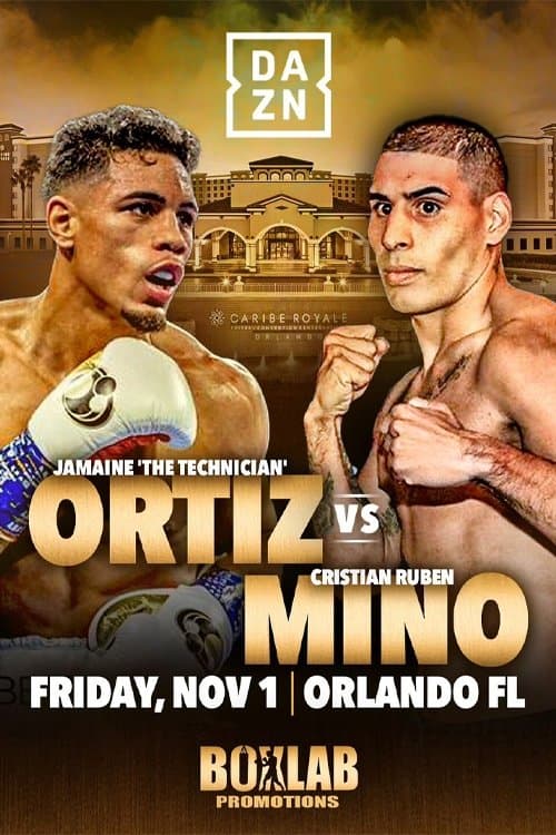 Jamaine Ortiz vs. Cristian Ruben Minoのポスター
