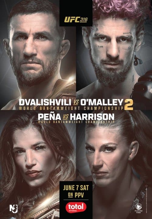 UFC 316: Dvalishvili vs. O'Malley 2のポスター
