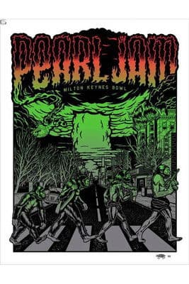 Pearl Jam: Milton Keynes 2014のポスター