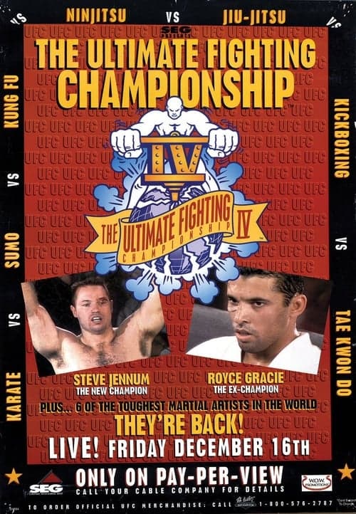 UFC 4: Revenge of the Warriorsのポスター