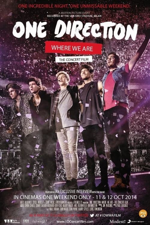 One Direction: Where We Are - The Concert Filmのポスター