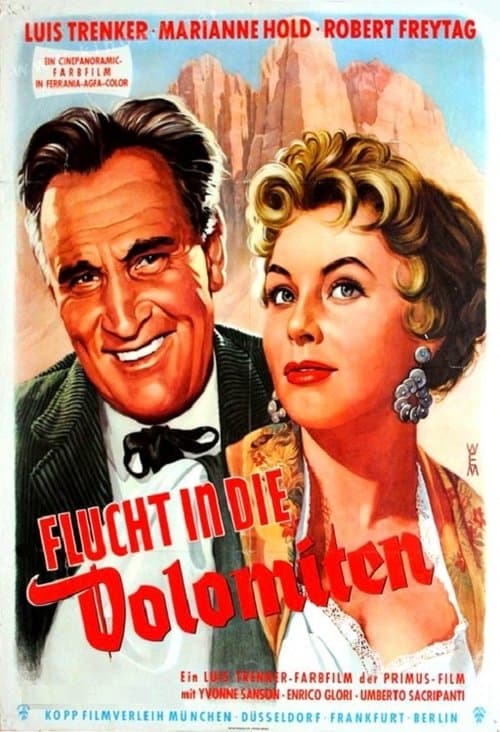 Flucht in die Dolomitenのポスター
