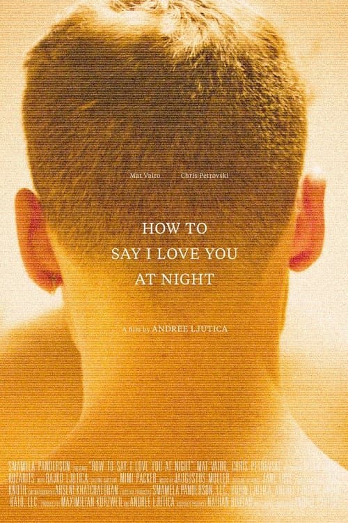How to Say I Love You at Nightのポスター