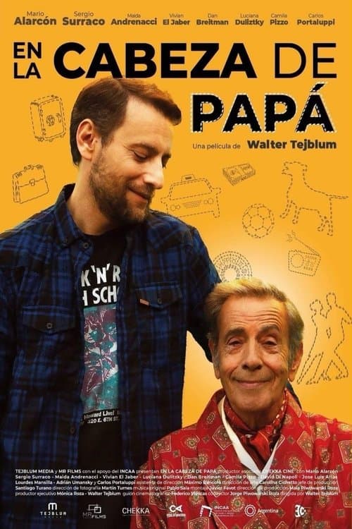 En la cabeza de papáのポスター