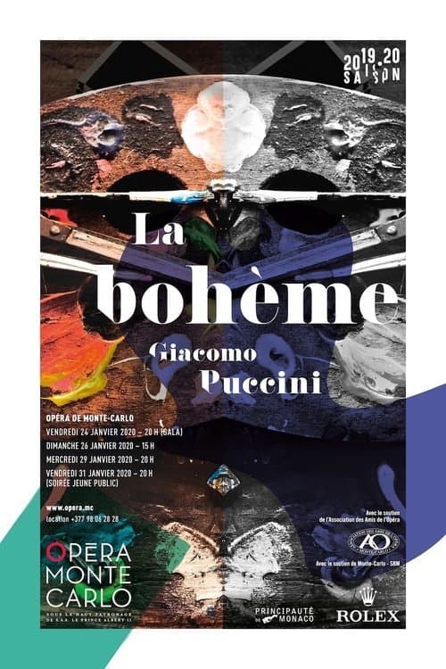 La bohème – Opéra de Monte Carloのポスター