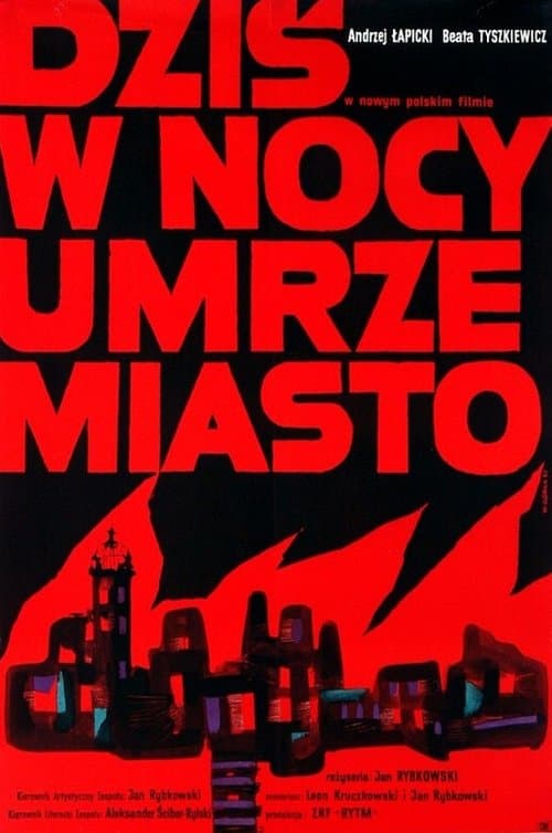 Dziś w nocy umrze miastoのポスター