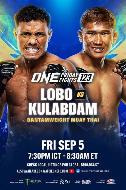 ONE Friday Fights 123: Lobo vs. Kulabdamのポスター