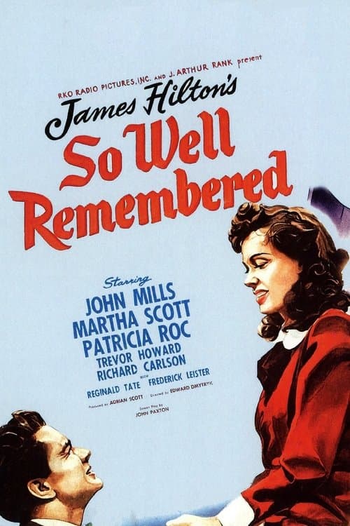 So Well Rememberedのポスター