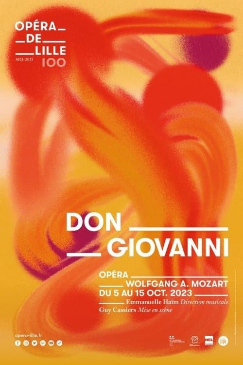 Don Giovanni à l'Opéra de Lilleのポスター