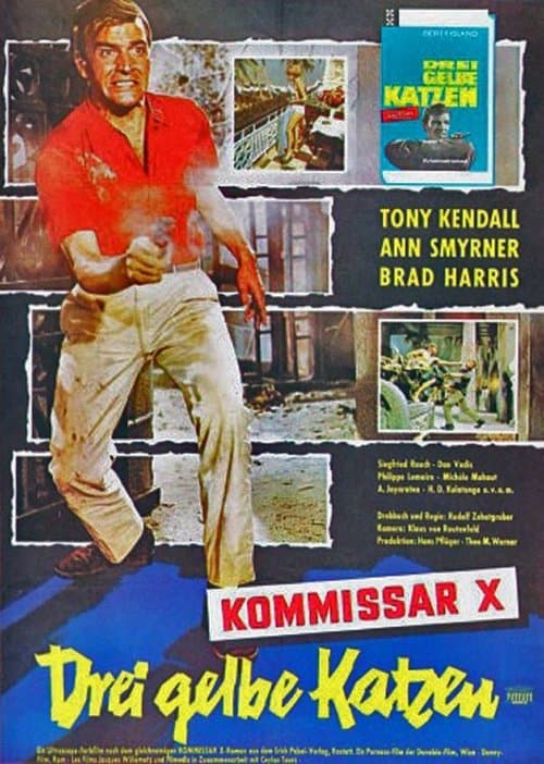 Kommissar X - Drei gelbe Katzenのポスター