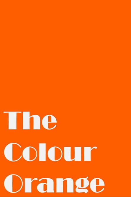 The Colour Orangeのポスター