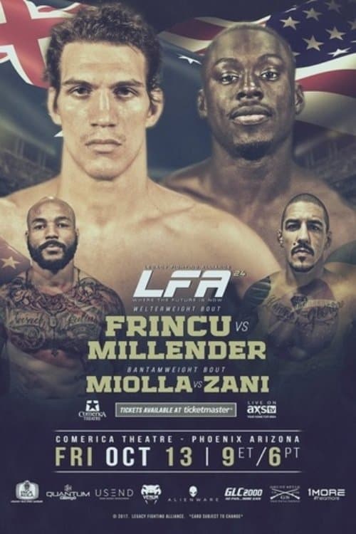 Legacy Fighting Alliance 24: Frincu vs. Millenderのポスター