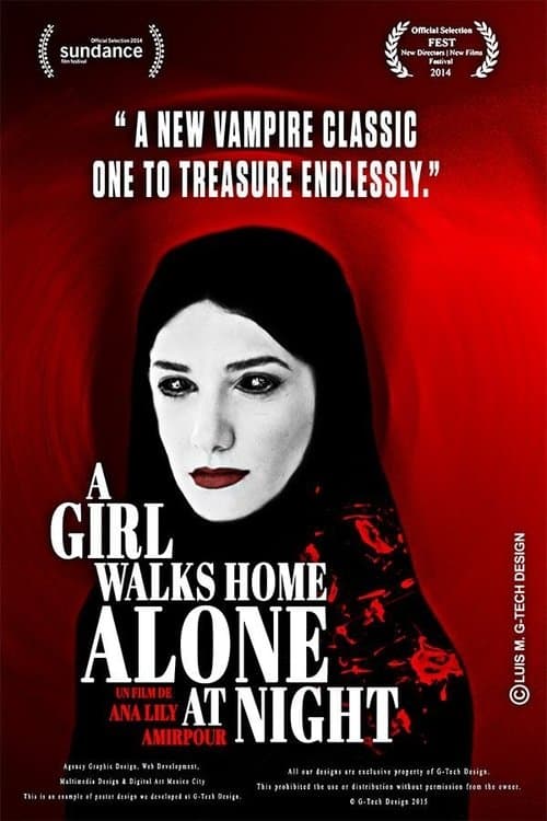 A Girl Walks Home Alone at Nightのポスター