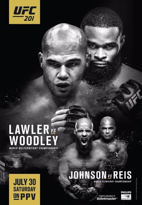 UFC 201: Lawler vs. Woodleyのポスター