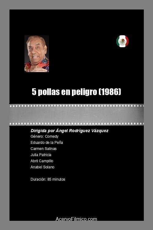 5 pollas en peligroのポスター