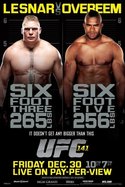 UFC 141: Lesnar vs. Overeemのポスター