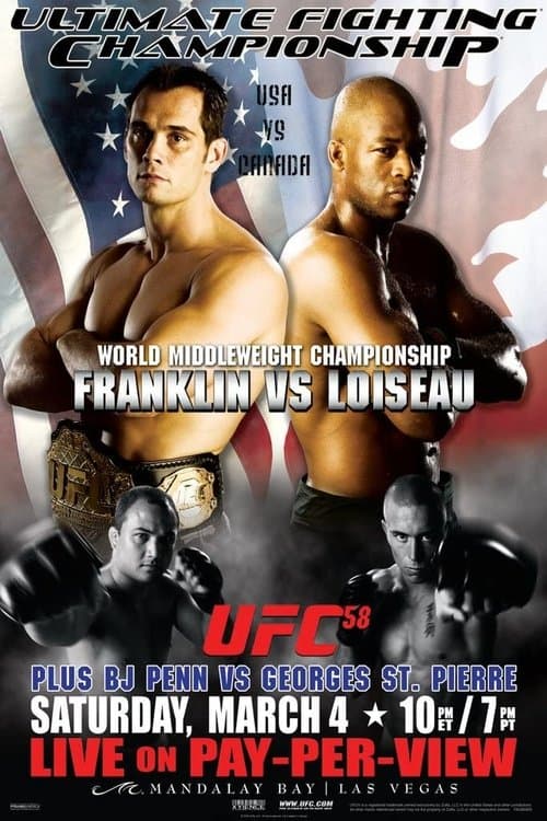 UFC 58: USA vs. Canadaのポスター