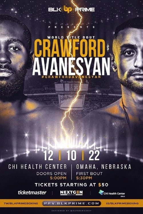 Terence Crawford vs. David Avanesyanのポスター