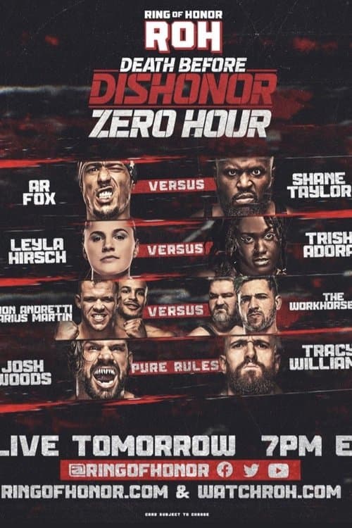 ROH: Death Before Dishonor Zero Hourのポスター