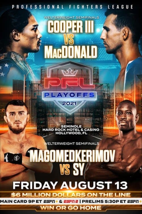 PFL 2021 #7: Playoffs - Cooper III vs MacDonaldのポスター