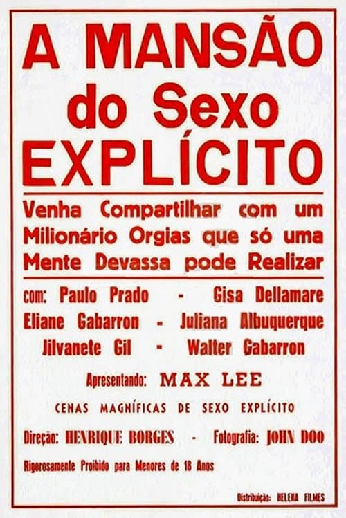 A Mansão do Sexo Explícitoのポスター