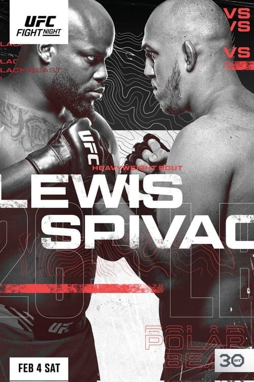 UFC Fight Night 218: Lewis vs. Spivacのポスター