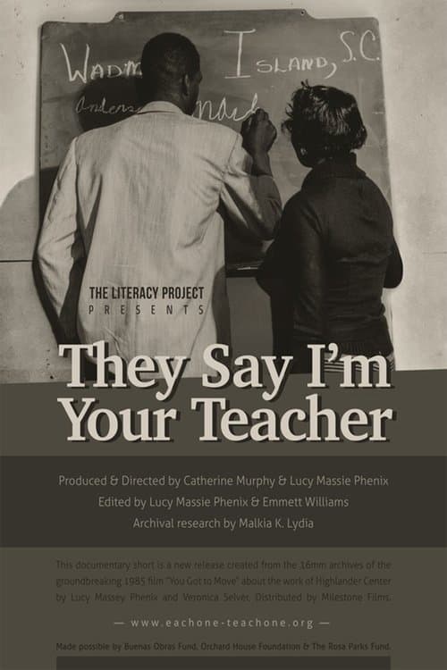 They Say I'm Your Teacherのポスター