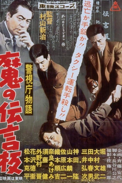 警視庁物語　魔の伝言板のポスター