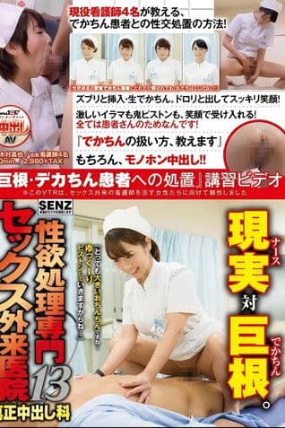 性欲処理専門 セックス外来医院13 真正中出し科 『巨根・デカちん患者への処置』講習ビデオのポスター