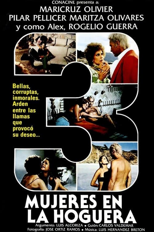 Tres mujeres en la hogueraのポスター