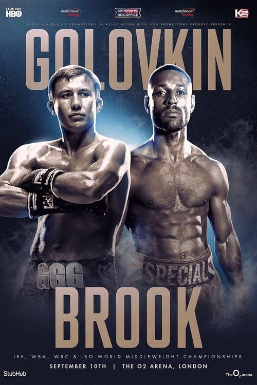Gennady Golovkin vs. Kell Brookのポスター