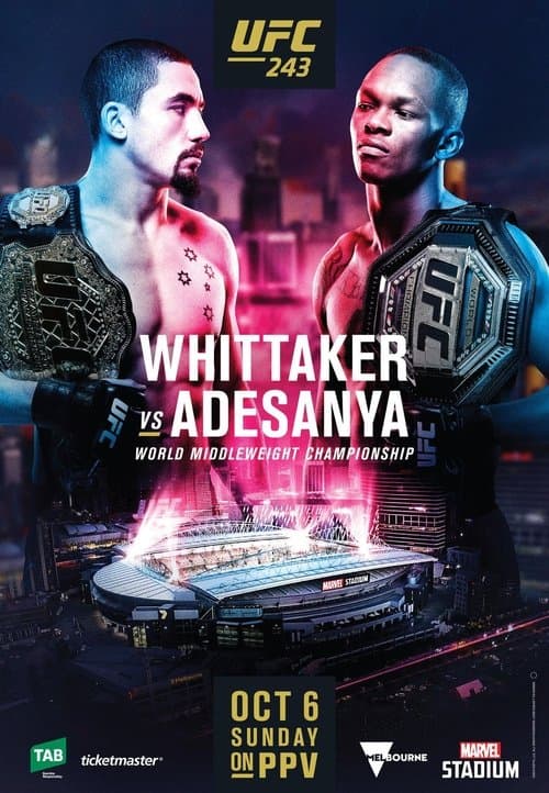UFC 243: Whittaker vs. Adesanyaのポスター
