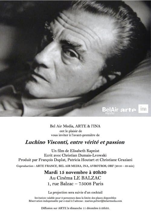 Luchino Visconti, entre vérité et passionのポスター