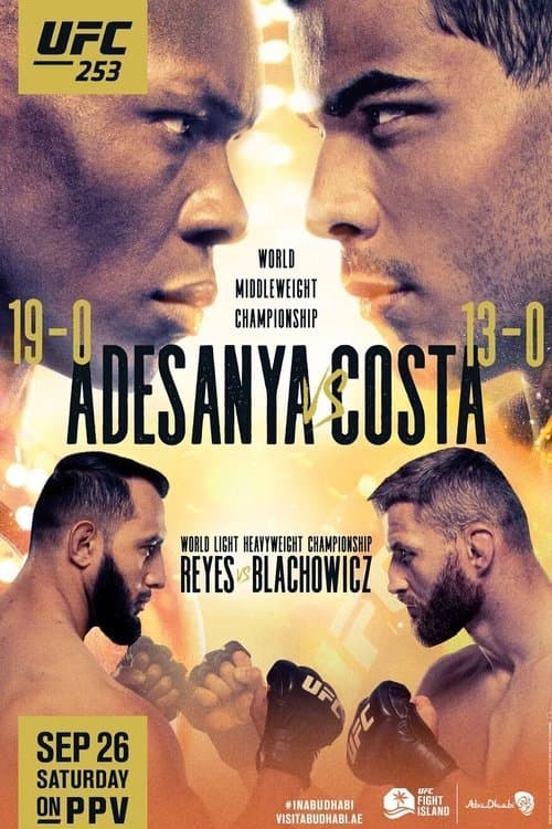 UFC 253: Adesanya vs. Costaのポスター
