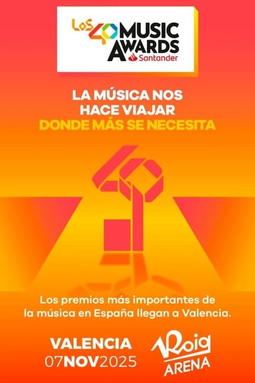 LOS40 Music Awardsのポスター