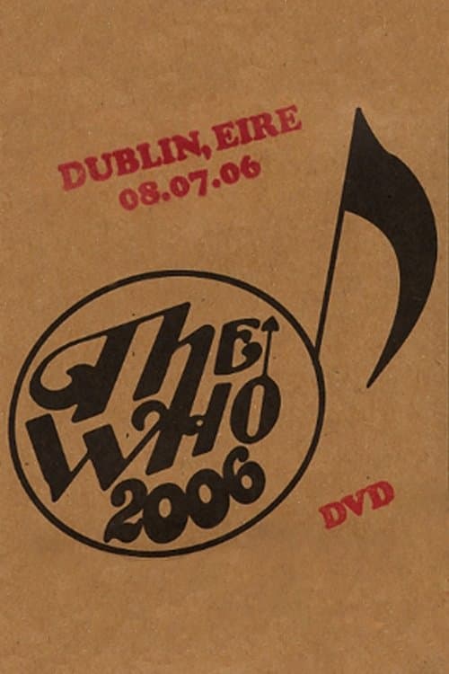 The Who: Dublin 7/8/2006のポスター