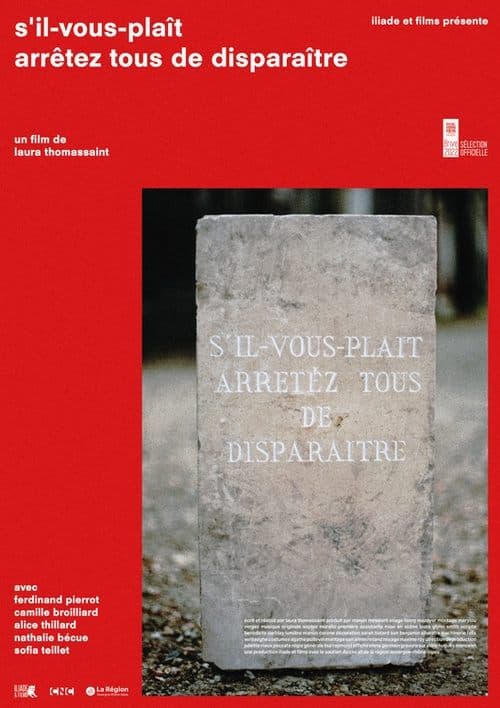 s'il-vous-plaît arrêtez tous de disparaîtreのポスター