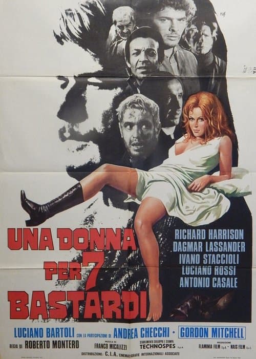 Una donna per 7 bastardiのポスター