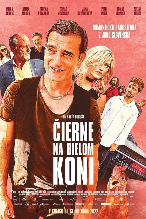 Čierne na bielom koniのポスター