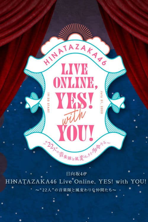 HINATAZAKA46 Live Online，YES！with YOU！のポスター