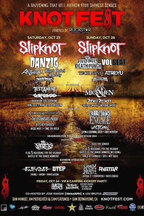 Slipknot - Live at KnotFest 2014 (Day 1)のポスター