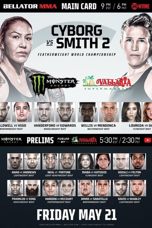 Bellator 259: Cyborg vs. Smith 2のポスター