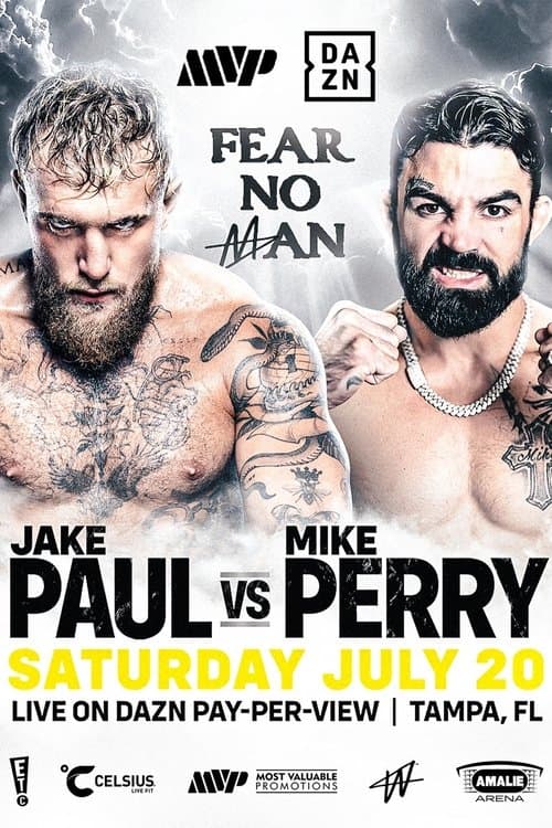 Jake Paul vs. Mike Perryのポスター